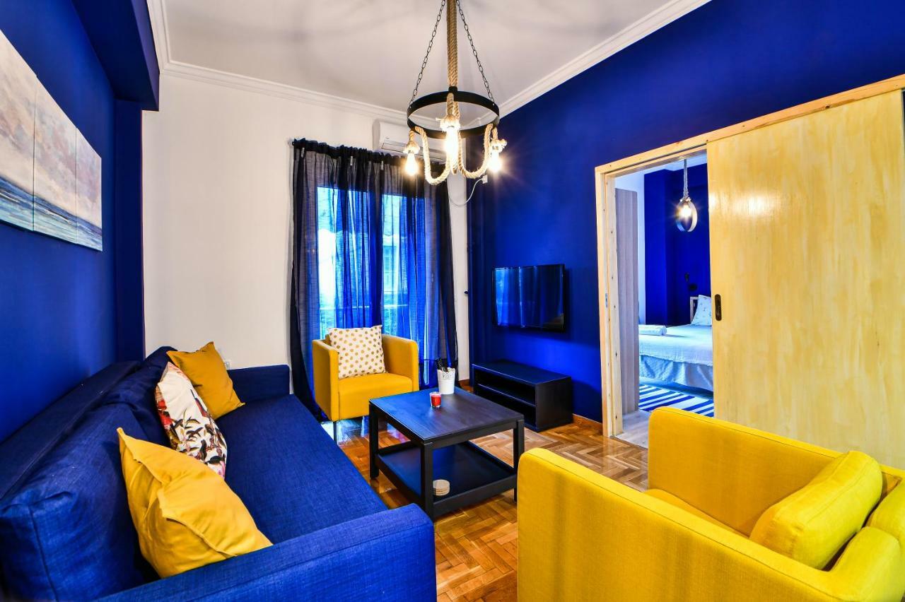 Cozy Blue Apartment By Zain Афіни Екстер'єр фото