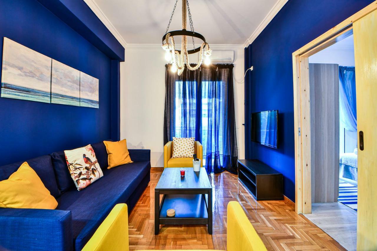 Cozy Blue Apartment By Zain Афіни Екстер'єр фото